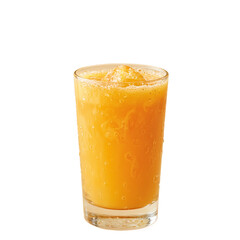 Fresh orange juice in modern glass