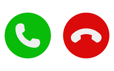 Phone call icon accept and decline