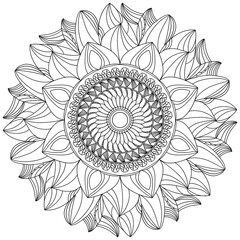 Floral Mandala Clipart. mandala design , relaxing and easy mandala art for tattoo design Easy