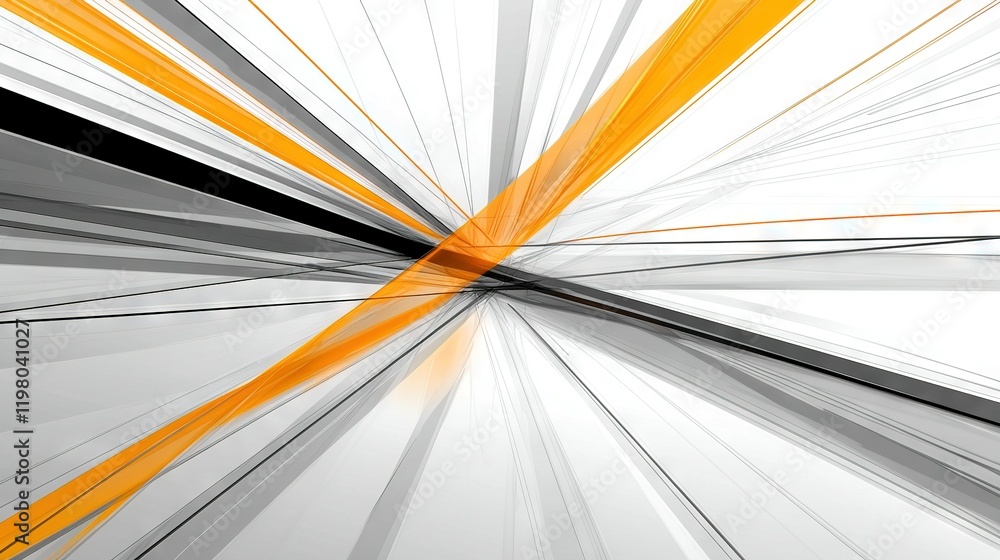 Poster a white and yellow abstract background with a black and white pattern and a yellow and white stripe 