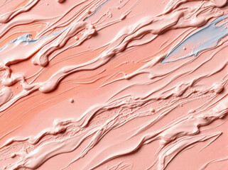 Pastel soft pink oil painting. Oil paint texture abstract background, wallpaper, art print, etc. Modern art concept. Horizontal fragment. Elegant background oil paint. Beautiful close up brushstrokes