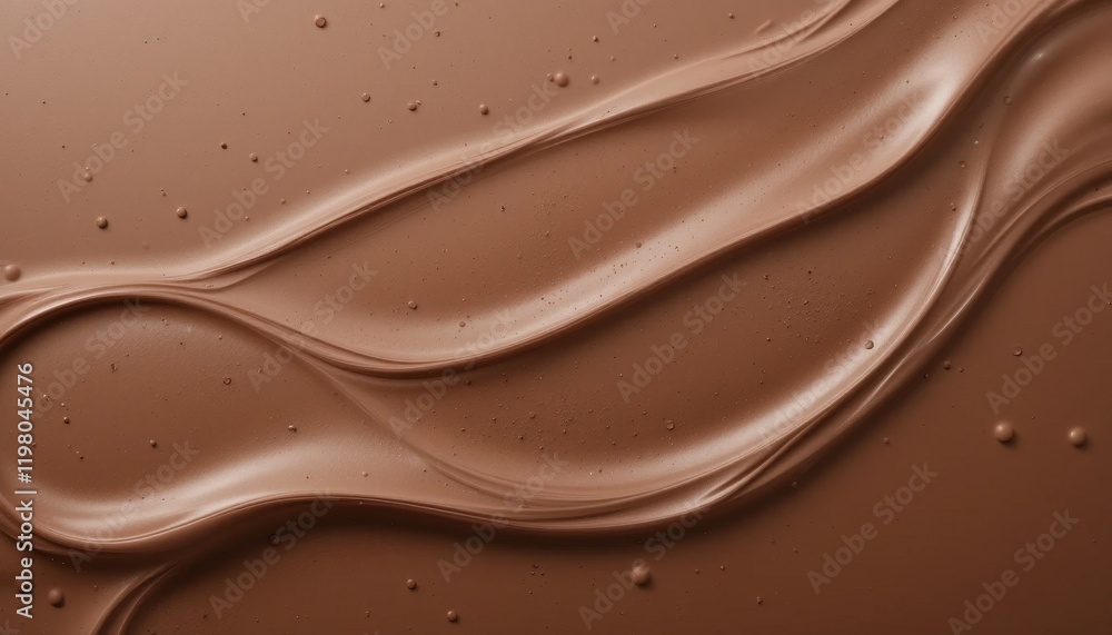 Poster rich mocha mousse texture with smooth flowing lines creating an inviting visual appeal in a warm env