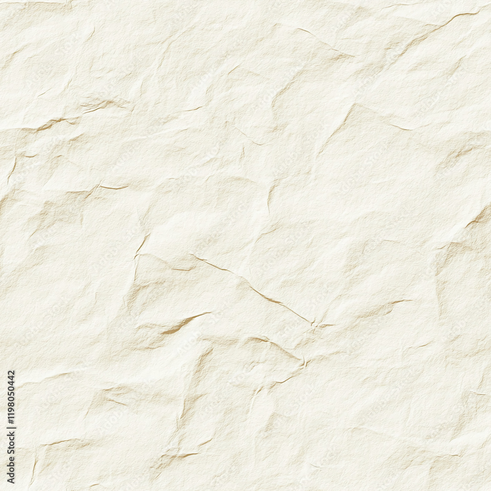 Aufkleber light beige wrinkled paper texture for backgrounds or design patterns