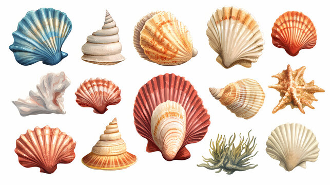 Png beach seashell seafood clam. Seashell. Illustration