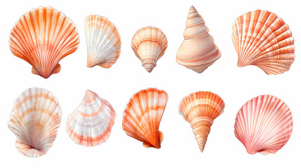 Sea shell clipart design illustration. Seashell. Illustration