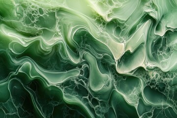 Abstract green flow design