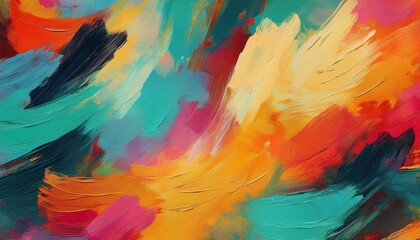 Artistic Textured Pattern Abstract Seamless Design with Vibrant, Expressive Painted Strokes Perfect for Creative Wallpapers and Decor