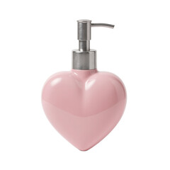 Obraz premium Heart shaped soap dispenser perfect for Valentines Day