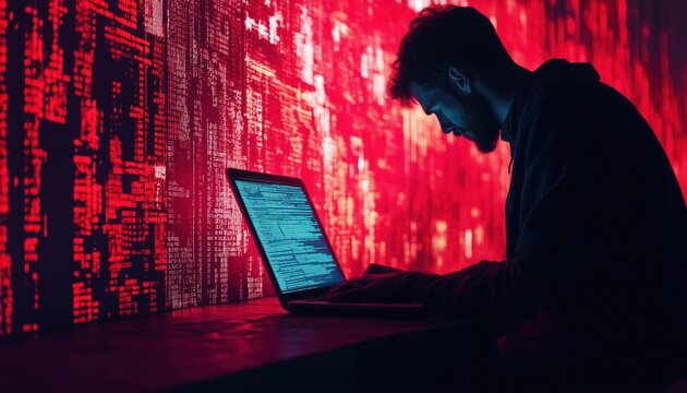 Exploring The World Of Digital Technology: Software Development, Coding, And Javascript Programming On A Laptop Computer Screen With Agile Development Principles.