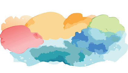 Watercolor abstract background vector illustration, with aquarelle, brush-drawn curves, lines, splash, wallpaper. brush strokes.