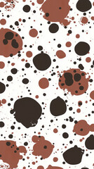 Fototapeta premium Abstract Ink Splatter Background in Earthy Tones