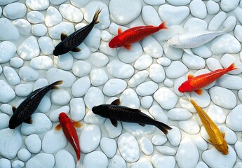 The Red Fire Tail Shark Catfish, known as Epalzeorhynchos bicolor