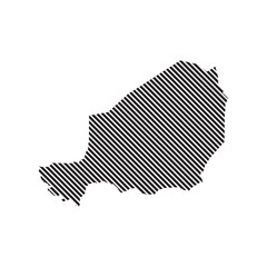 Obraz premium Niger Map Icon