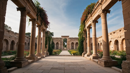Obraz premium stunning hanging Gardens of Babylon Iraq sunny day