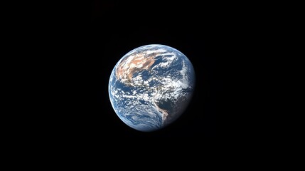 Naklejka premium Earth's horizon seen from space 