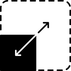 Scalable icon single vector illustration