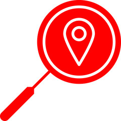 Location Analytics icon single vector illustration