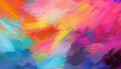 Vibrant Stroked Abstract Background A Seamless Pattern Ideal for Graphic Design, Showcasing a Lively Palette and Expressive Textures.