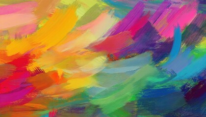 Vibrant Abstract Artwork A Seamless Pattern of Expressive Brushstrokes in Bold Colors, Ideal for Graphic Design and Creative Projects