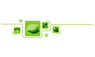 Geometric natural pattern. simple shape fruit plant leaves, flower, minimal botanical farming concept. food line, vegetable eco agriculture products. Vector flat design
