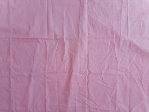 Light Pink Fabric with Gentle Wrinkles
