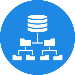 Structured Data icon single vector illustration