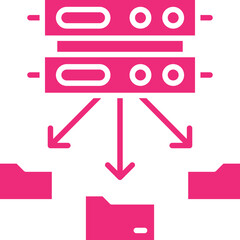 Distributed Data icon single vector illustration