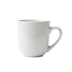 A blank porcelain mug mockup, template, isolated