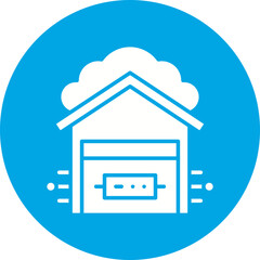 Data Warehouse icon single vector illustration