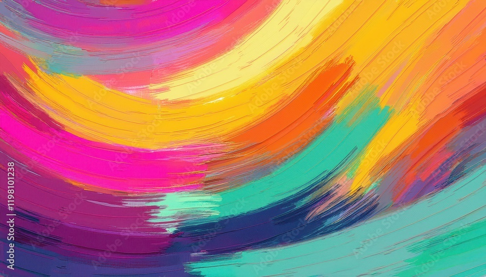 Poster vibrant seamless abstract pattern ideal for textiles with a dazzling display of colors and textures,