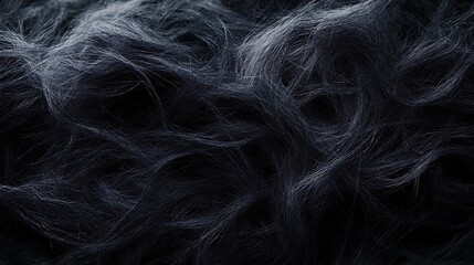 Fototapeta premium A fluffy wool texture with soft, intertwined fibers 