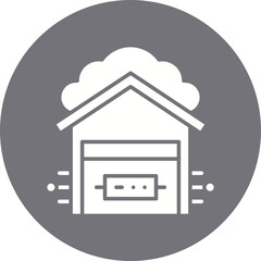 Data Warehouse icon single vector illustration