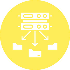 Distributed Data icon single vector illustration