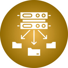 Distributed Data icon single vector illustration