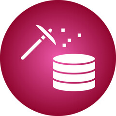 Data Mining icon single vector illustration