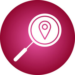 Location Analytics icon single vector illustration