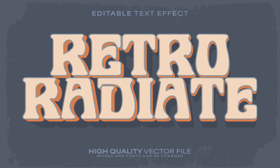 Retro classic text effect, editable text effect and vintage 3d font style bold shadow oldschool poster design