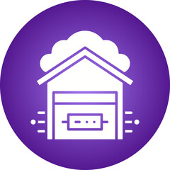 Data Warehouse icon single vector illustration