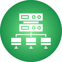 Load balancing icon single vector illustration