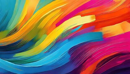 Vibrant, Dynamic Abstract Textile Design Expressive Pattern with Bold Colors and Artistic Brushstrokes