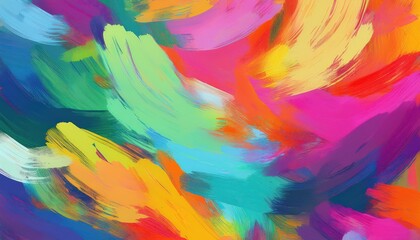 Vibrant Abstract Pattern with Expressive Brushstrokes, Ideal for Textile Design, Showcasing a Seamless Array of Rich Colors and Textures