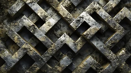 A cracked mud texture with intricate geometric patterns  © rana