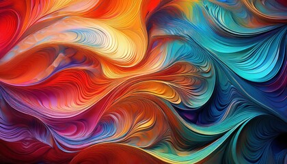 Vibrant and Intricate Abstract Pattern Amidst a Dynamic MultiColored Backdrop, Showcasing Visual Complexity and Artistic Expression.