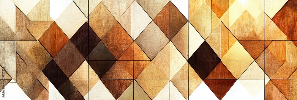 Poster Exploring the Harmony of Polynesian Tapa Patterns in Earth Tones on a Clean Canvas