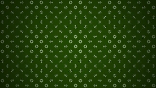 Fondo navide&ntilde;o de color verde con copos de nieve con vi&ntilde;eta.