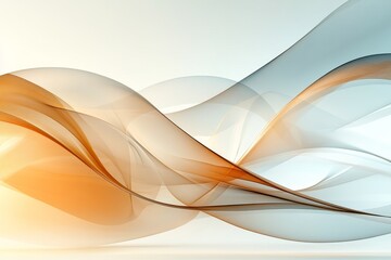Colorful flowing abstract shapes create a harmonious blend of warm and cool hues in a smooth gradient background