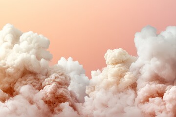 Colorful clouds fill the sky at sunset with hues of pink and orange creating a dreamy atmosphere
