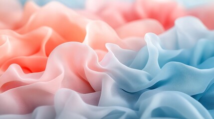 Soft pastel fabric texture with ombre color transition.