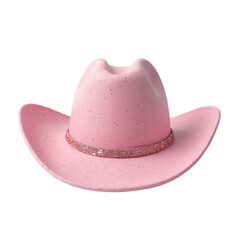 Pink glitter cowgirl hat