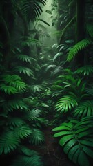 ferns in the forest